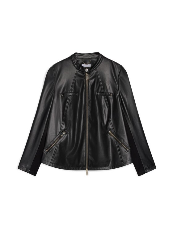 Fiorella Rubino Fiorella Rubino Giacca in similpelle R359T001236N033 Nero A-Line Fit