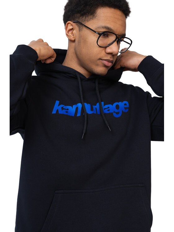Kamuflage Kamuflage Bluza V12 Czarny Oversize