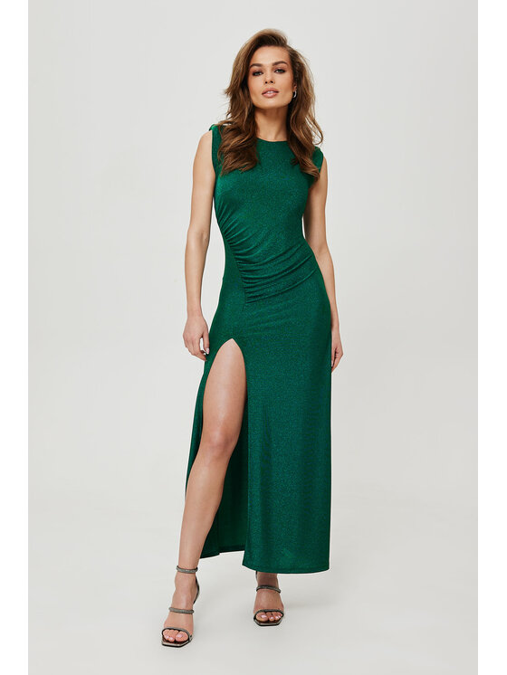 Makover Makover Abito da sera K186 Verde A-Line Fit