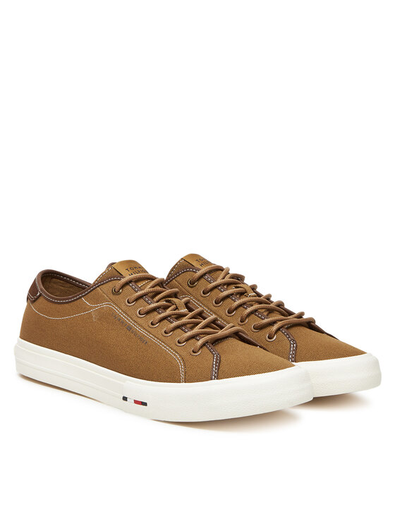 Tommy Hilfiger Tommy Hilfiger Teniși Hi Vulc Street Canvas FM0FM05515 Maro