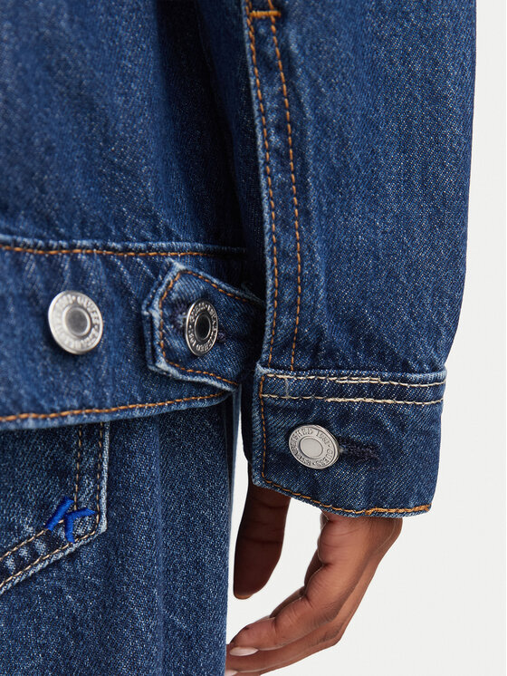 Guess Guess Jeansjacke W6YN04 D1342 Blau Regular Fit