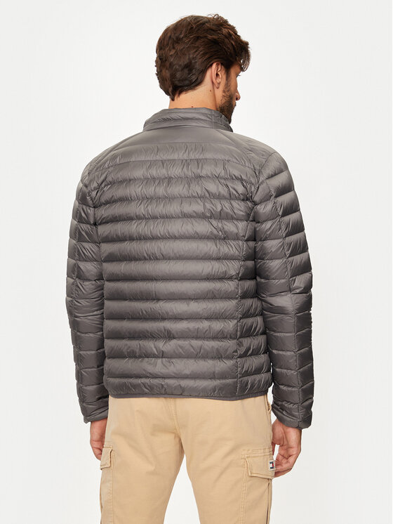 Jott Jott Пухено яке Mat P000MDOW02 Сив Slim Fit