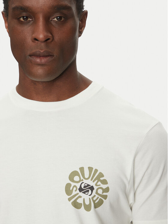 Quiksilver Quiksilver T-krekls EQYZT08036 Écru Regular Fit