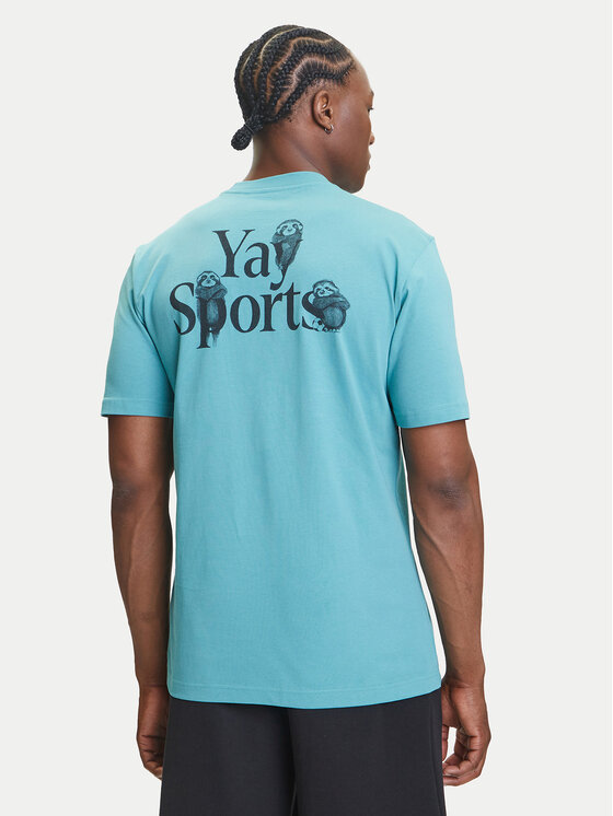 adidas adidas Marškinėliai Yay Sports Verbiage Graphic JY1830 Turkio Regular Fit