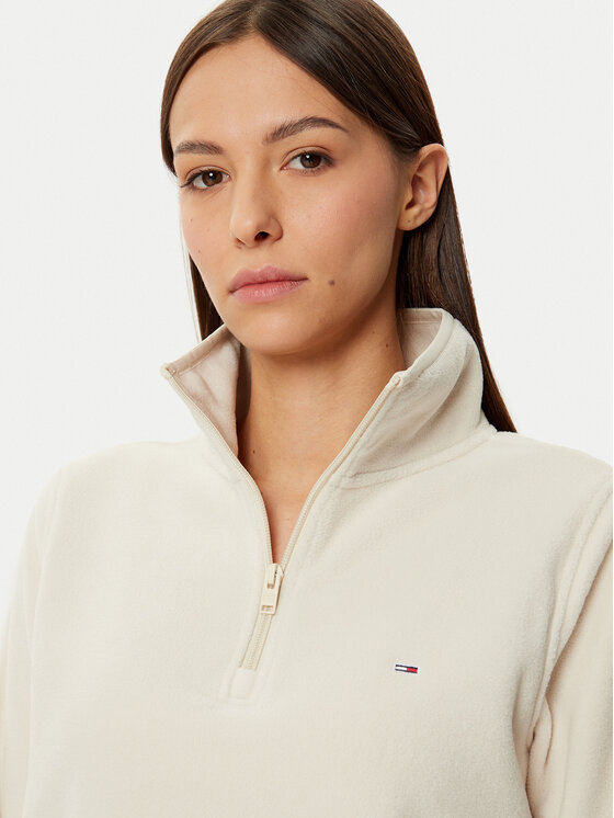 Tommy Jeans Tommy Jeans Felpa di pile DW0DW19751 Beige Regular Fit
