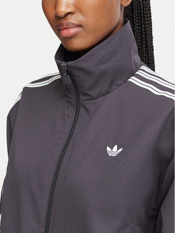 adidas adidas Mikina Firebird KR9107 Tmavě šedá Loose Fit