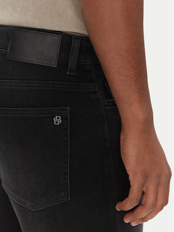 BOSS BOSS Kratke traperice Delaware Shorts Bo 50540271 Crna Slim Fit