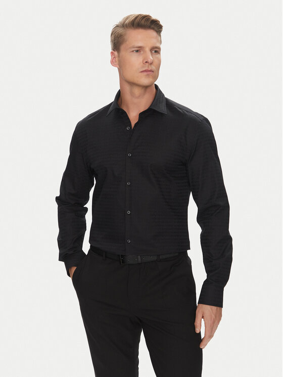 HUGO HUGO Košile Kenno 50544934 Černá Slim Fit