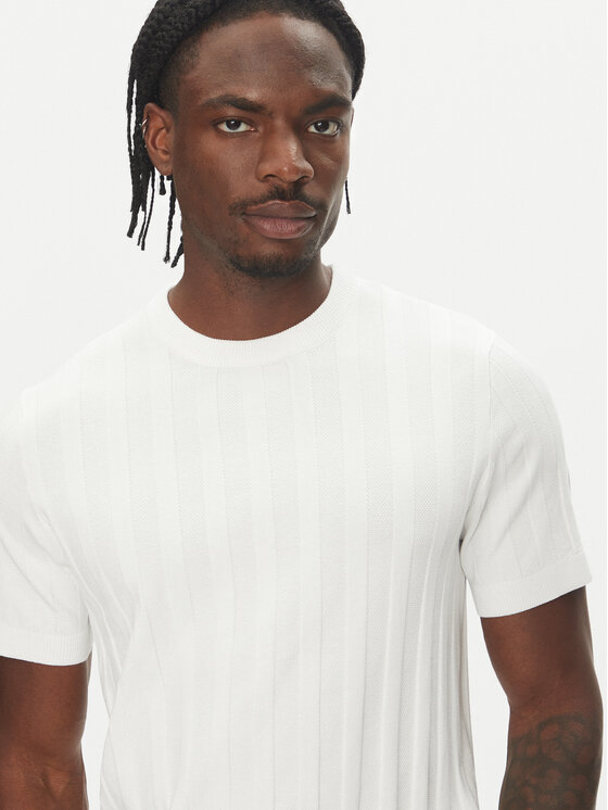 Lindbergh Lindbergh Пуловер 30-804064 Бял Relaxed Fit