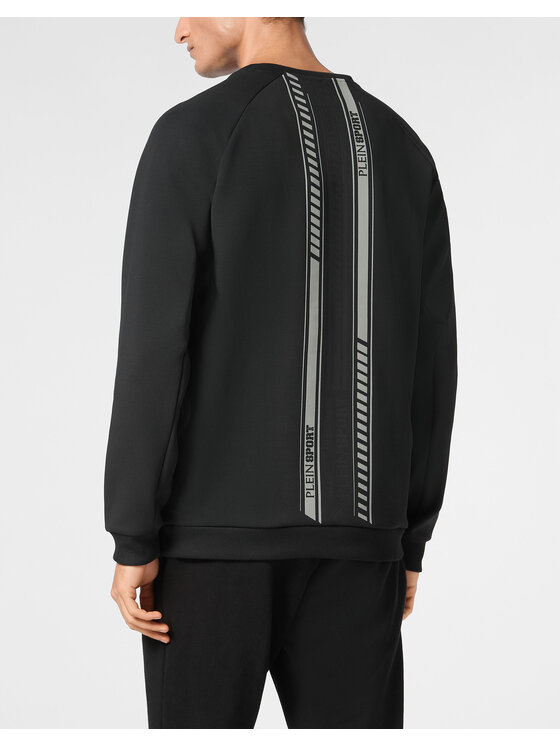 Plein Sport Plein Sport Longsleeve 14153 Czarny Regular Fit