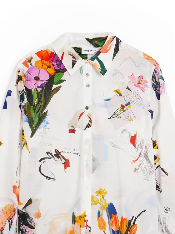 Desigual Desigual Košulja Mila 26SWCW21 Bijela Regular Fit