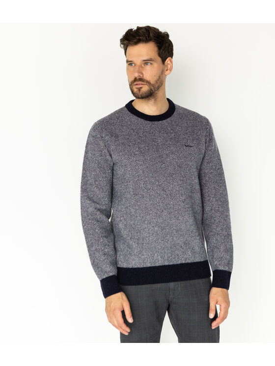 Lee Cooper Lee Cooper Sweter JACK Granatowy Regular Fit
