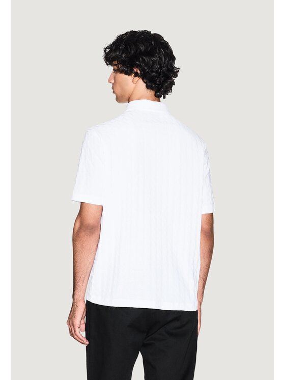 Armani Exchange Armani Exchange Polo XM001292 AF10337 Biały Casual Fit