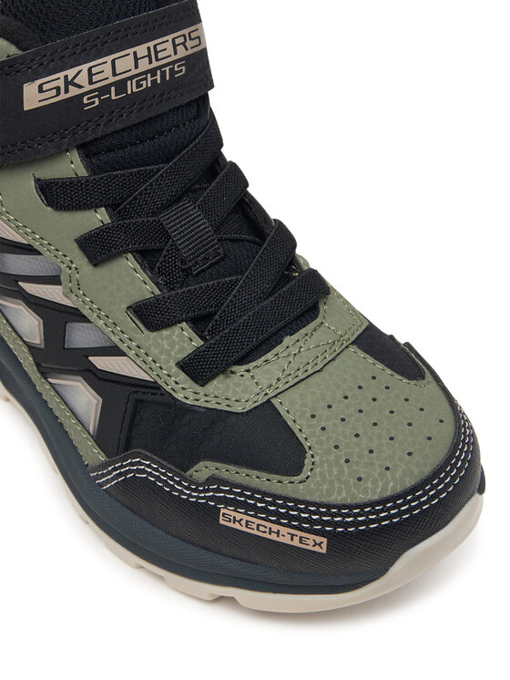 Skechers Skechers Trzewiki S-Lights Waterproof: Storm Blazer - Glow Trail 406381L/BKOL Czarny