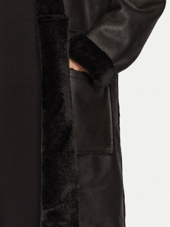 Eleh Eleh Kożuch E00250 Czarny Regular Fit