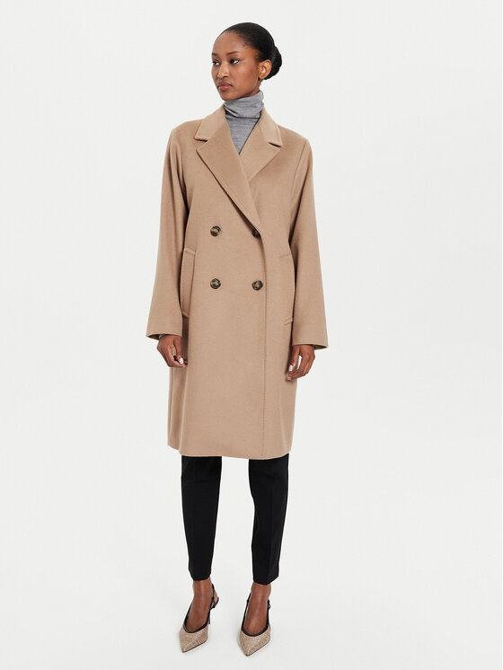 Weekend Max Mara Weekend Max Mara Cappotto di lana Zum 2425016052 Marrone Regular Fit