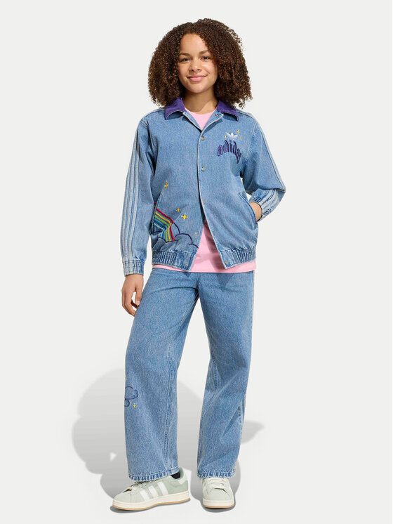adidas adidas Jeans jakna Care Bears Loose College KS1734 Modra Regular Fit