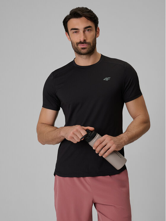 4F 4F Koszulka techniczna NO LIMITS Czarny Regular Fit