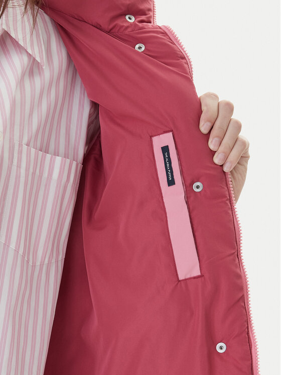 Tommy Jeans Tommy Jeans Športová vesta Tjw Alaska Grid Down Vest DW0DW21627 Ružová Regular Fit