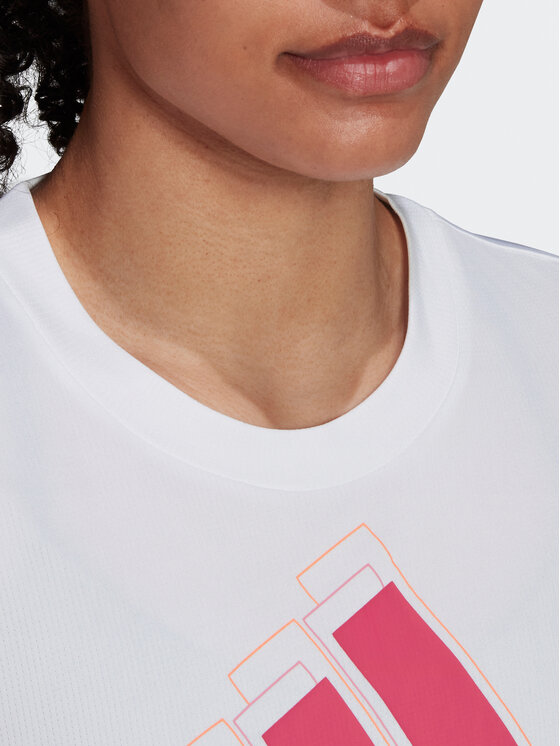adidas adidas Φανελάκι τεχνικό 3-Stripes Sport Brand Love T-Shirt HK6514 Λευκό Regular Fit