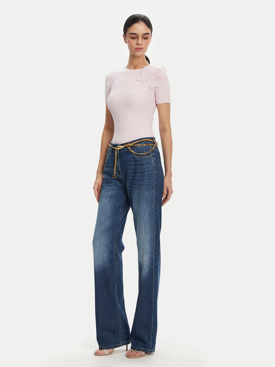 Elisabetta Franchi Elisabetta Franchi Kampsun MK-55B-51E2 Lilla Slim Fit
