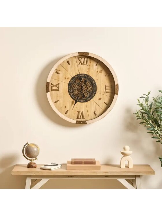 MIAhome MIAhome Zegar ścienny Micka 63,5 cm Beżowy