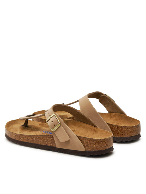 Birkenstock Zehentrenner Gizeh Sfb Lenb 1019014 Beige Modivo