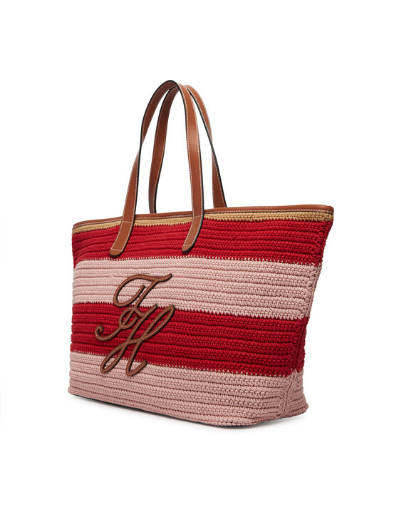 Tommy Hilfiger Tommy Hilfiger Kabelka Th Nautical Tote Crochet Str AW0AW18816 Barevná