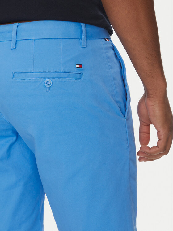 Tommy Hilfiger Tommy Hilfiger Bavlnené šortky Brooklyn MW0MW23563 Modrá Regular Fit