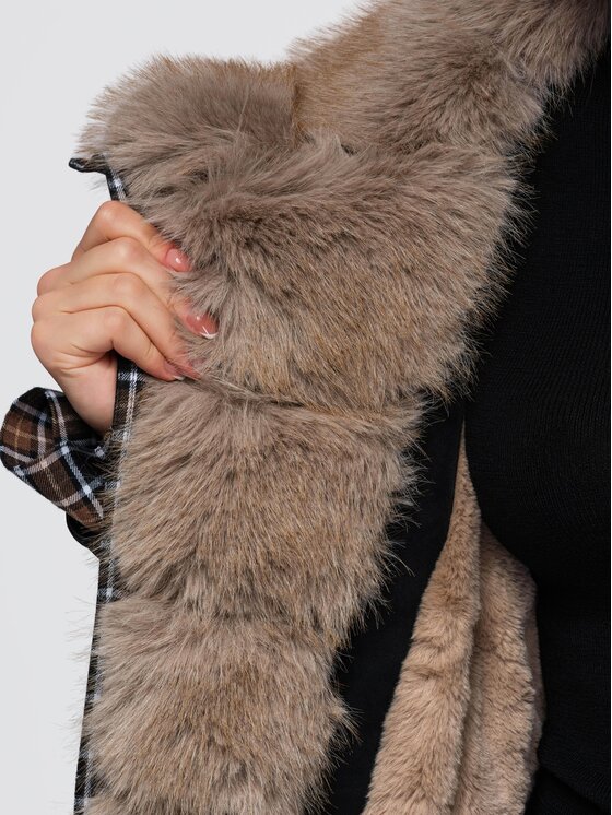 Ombre Ombre Kurtka zimowa OW-JT-E0016 Czarny Oversize