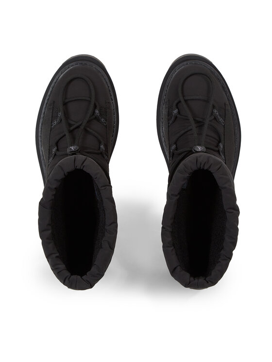Calvin Klein Jeans Calvin Klein Jeans Μπότες Χιονιού Flatform Snow Boot Nylon Wn YW0YW01146 Μαύρο