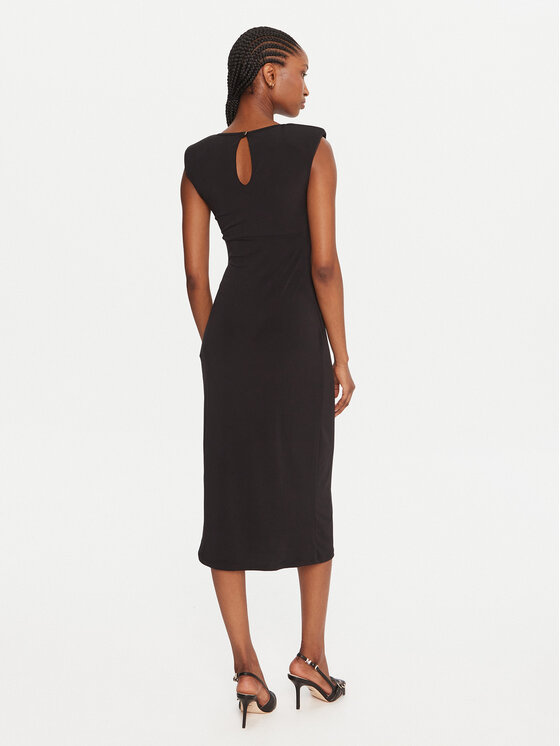 Rinascimento Rinascimento Kokteilinė suknelė CFC0020145002 Juoda Slim Fit