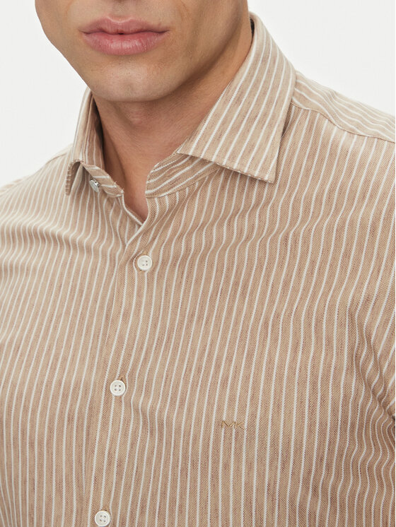 Michael Kors Michael Kors Сорочка MK0DS01538 Бежевий Slim Fit