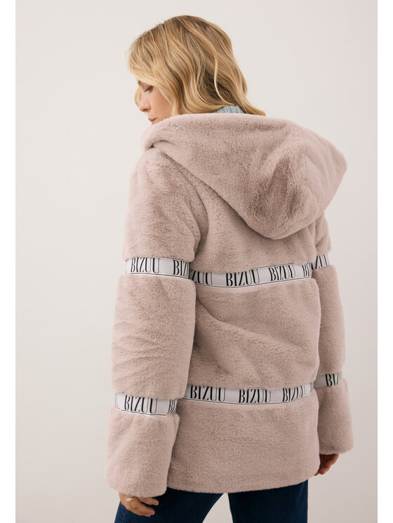 BIZUU BIZUU Futro MILANO Beżowy Standard Fit