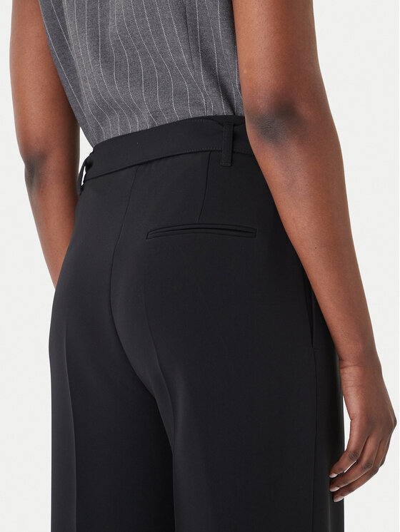 BOSS Boss Stoffhose Tapiana 50479405 Schwarz Relaxed Fit