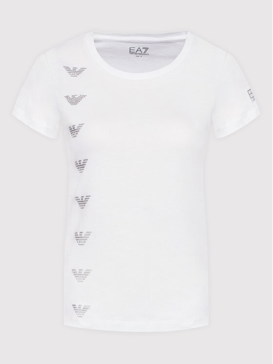 EA7 Emporio Armani EA7 Emporio Armani T-Shirt 3LTT12 TJFJZ 1100 Biały Regular Fit