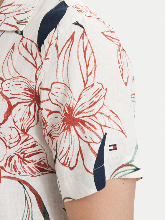 Tommy Hilfiger Tommy Hilfiger Πουκάμισο MW0MW43310 Λευκό Regular Fit
