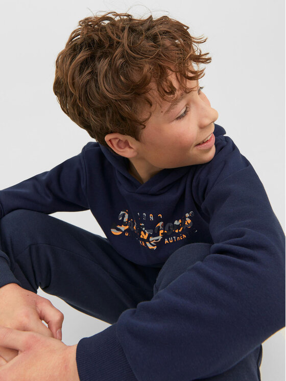 Jack&Jones Junior Jack&Jones Junior Pulóver 12237172 Sötétkék Regular Fit