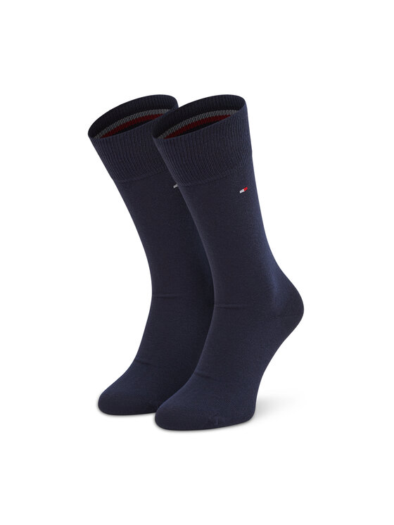Tommy Hilfiger Tommy Hilfiger Dlouhé ponožky 100001495 Tmavomodrá