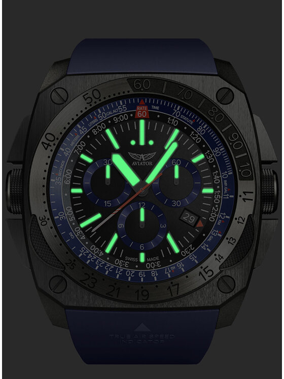 Aviator Aviator Zegarek M.2.30.5.213.6 Niebieski