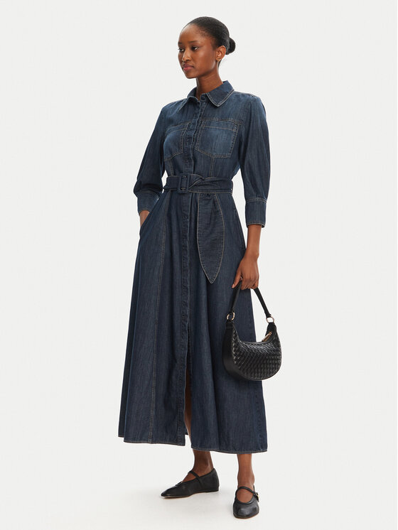 Marella Marella Vestito di jeans Tartufo 2513221034 Blu scuro Regular Fit