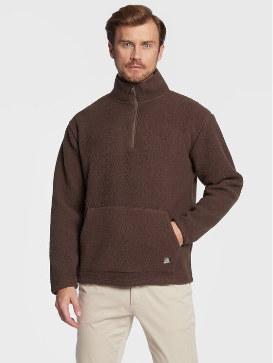 Redefined Rebel Redefined Rebel Флісовий реглан Tatum 213176 Коричневий Regular Fit