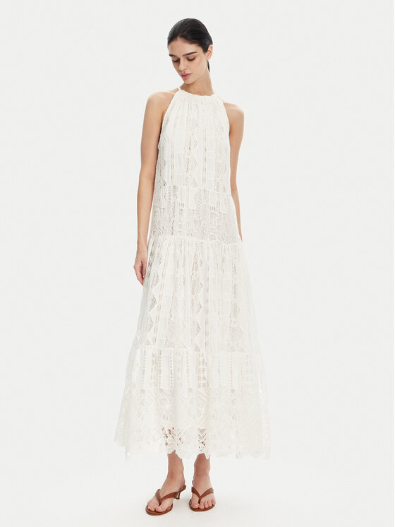 PINKO PINKO Letní šaty 104857 A2G9 Bílá Regular Fit