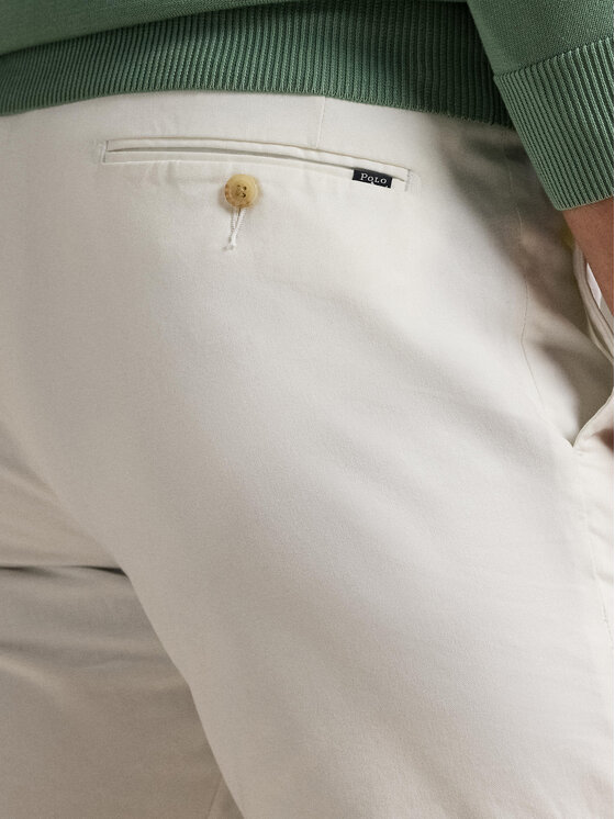 Polo Ralph Lauren Polo Ralph Lauren Pantalon scurți din material 710646709001 Alb Slim Fit