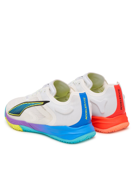 Puma Puma Обувки за зала Accelerate NITRO™ SQD 4 Game On 108886 01 Бял