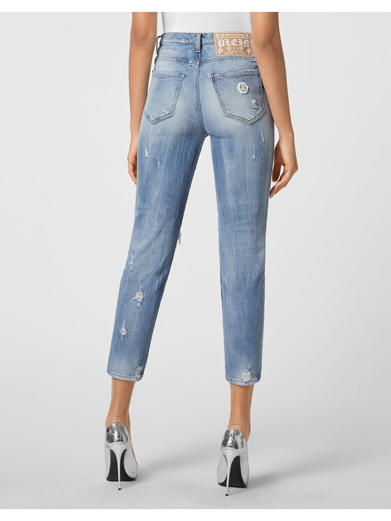 PHILIPP PLEIN PHILIPP PLEIN Jeansy 2753 Niebieski jasny Mom Fit