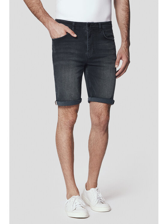 Lancerto Lancerto Szorty materiałowe Nero SZO113124000002 Szary Slim Fit