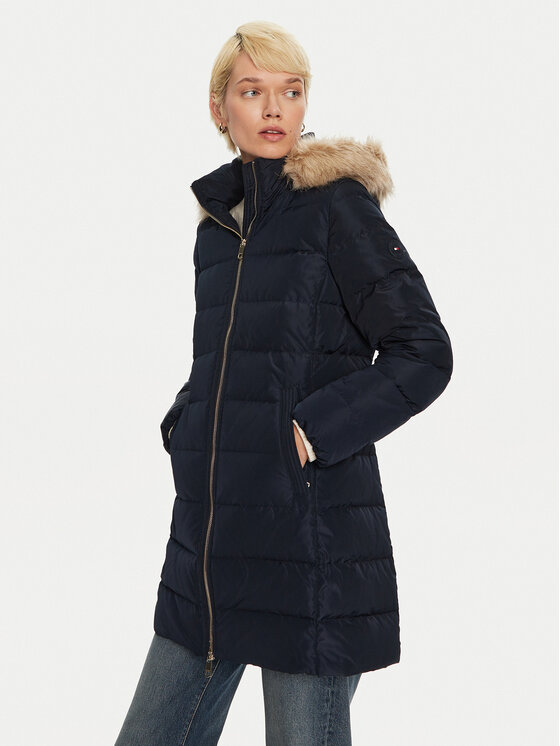 Tommy Hilfiger Tommy Hilfiger Vatovaná bunda Heritage WW0WW43234 Tmavomodrá Regular Fit