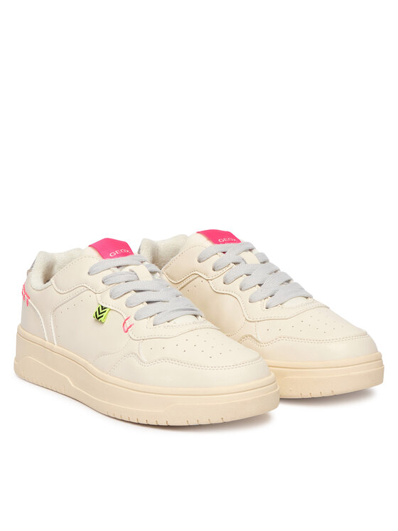 Geox Geox Sneakersy J Lestrella Girl J56NLC 000BC C1M1W D Écru