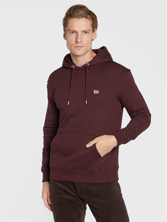 Lee Lee Felpa Plain L80YRY74 112321575 Bordeaux Regular Fit